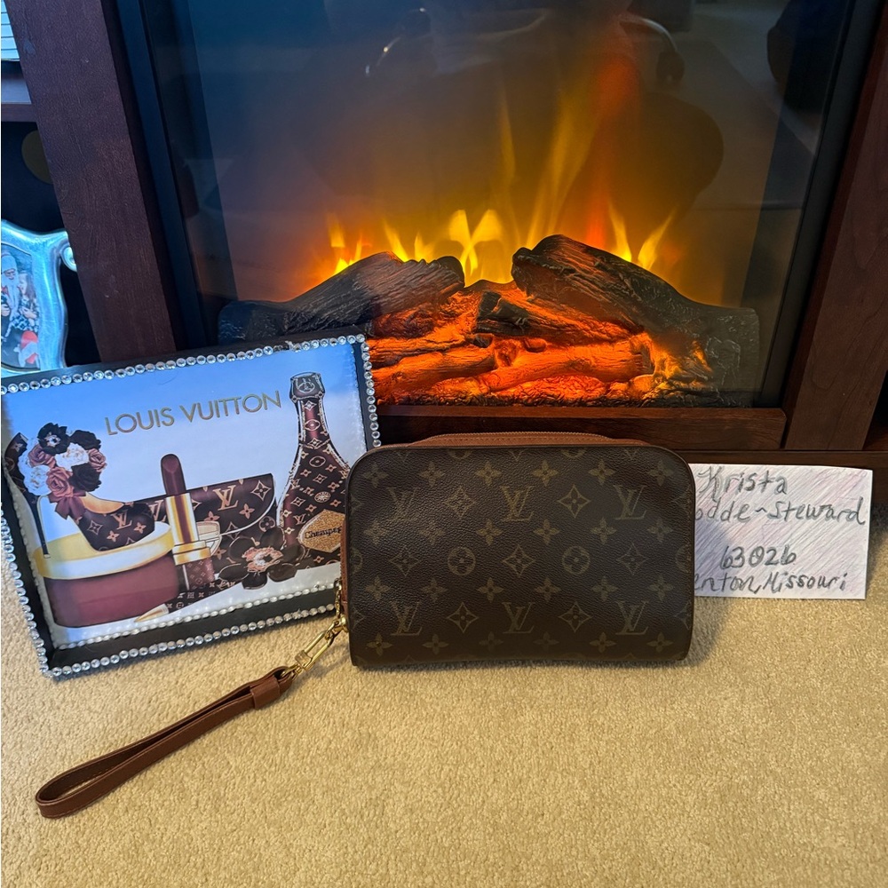 Louis Vuitton Brown Monogram Wristlet